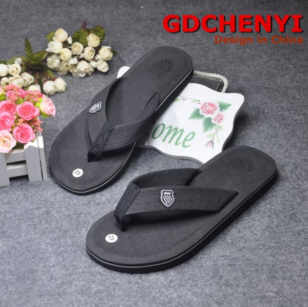 new color striped flip flops beach shoes men's EVA slippers home shoes domestic export XS055