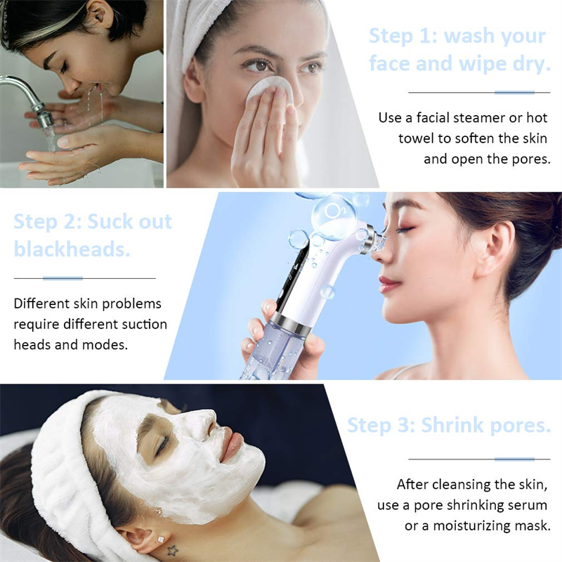 beauty instrument face blackhead remover hydra needle facial cleansing instrument hydra water dermabrasion machine