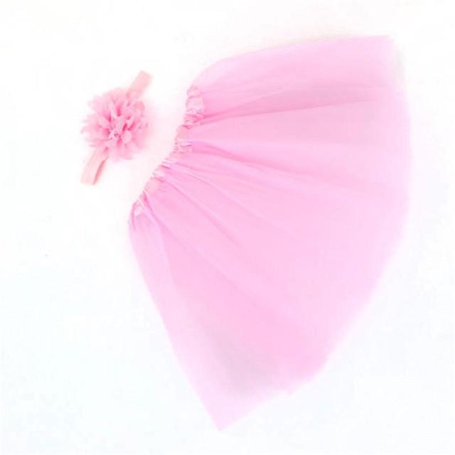 New candy color baby half dress children's bow hair belt princess skirt dance skirt set
