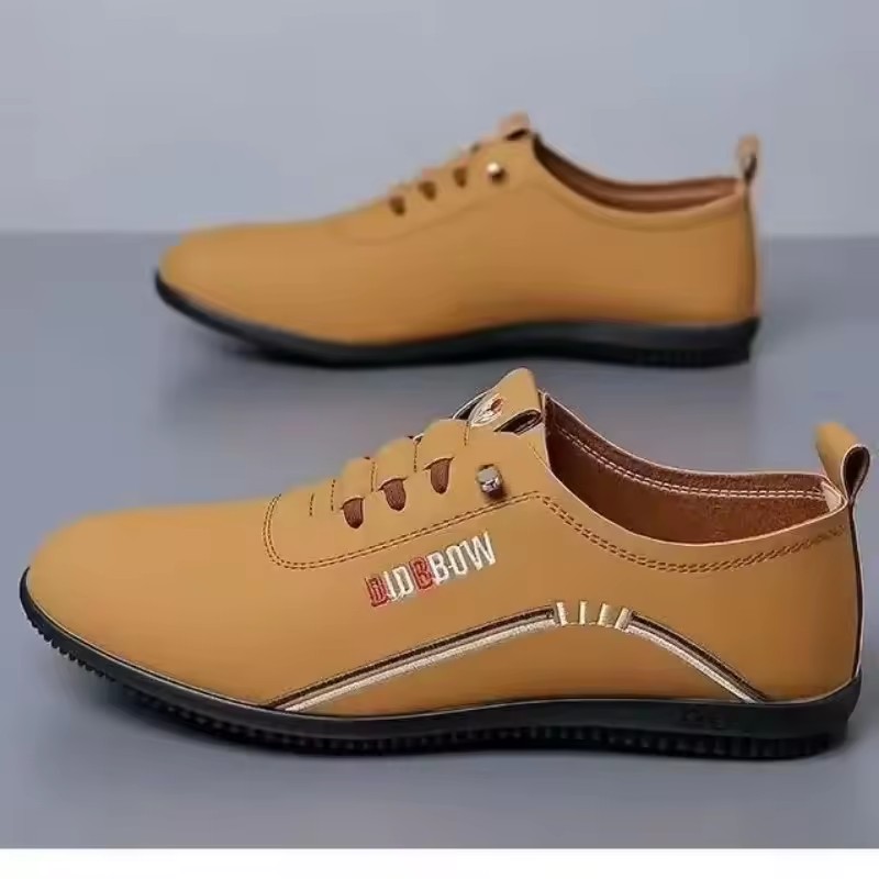 Retro Leather Shoes for Men Summer New Outdoor Lightweight Men's Loafers British Peas Shoes