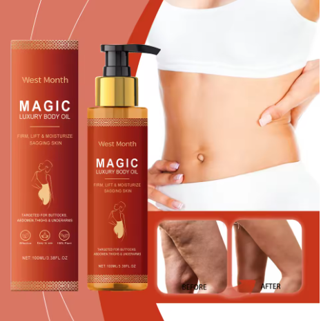 Magic Luxury Body Oil Deeply Moisturizing Dry Skin Tightening Firming Chest Thighs Rejuvenating Repairing Soften Nourishing Oil