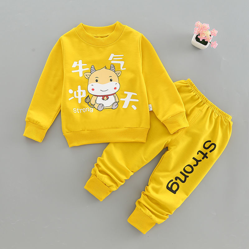 New boy long-sleeved clothes Toddler Kids Boys Casual wear Sportswear T-shirt+Pants Outfits Set 2PCS Children's clothing