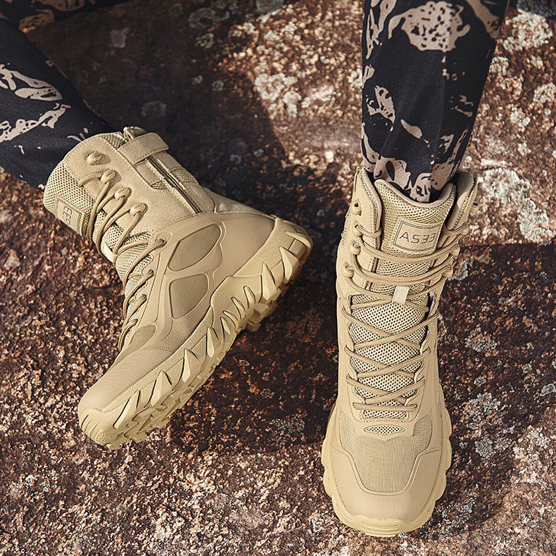 New Outdoor Hiking Boots Men Breathable Suede Desert Boots Training Boots Outdoor
