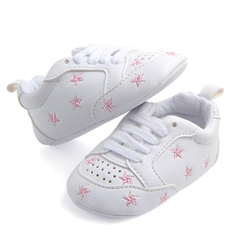 Sports red five-star baby shoes toddler shoes soft bottom wave shoes