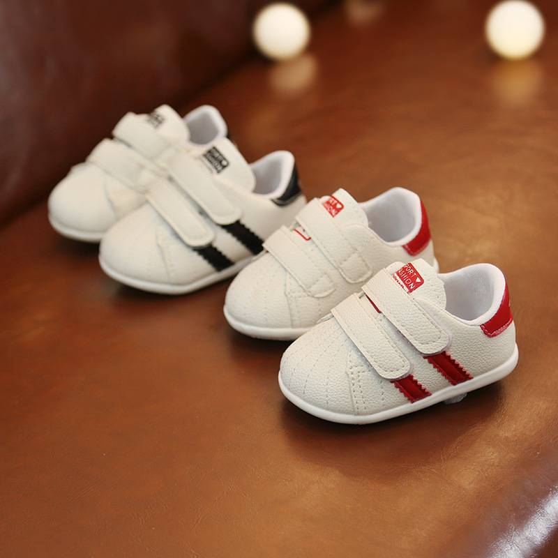 autumn baby toddler shoes soft bottom baby casual non-slip breathable white shoes