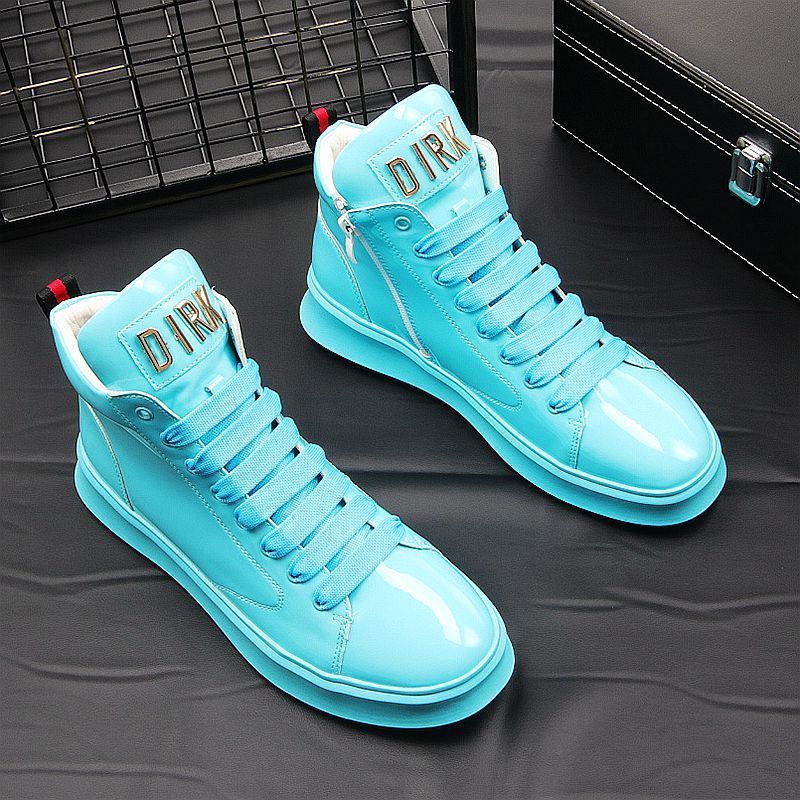 New Size(39-45) High Top Sports Thick Soled Fashion Shoes Student Running Shoes Male