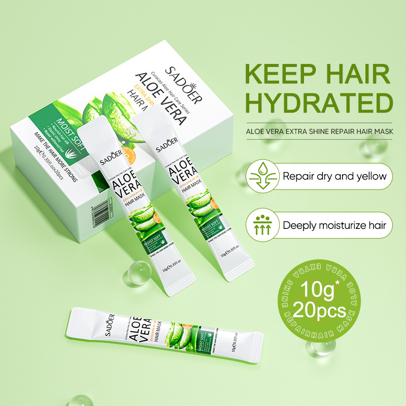 SADOER Aloe Vera Super Brightening Repair Hair Mask Repair Nourishing and Smooth