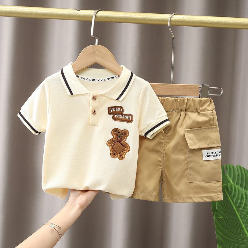 Summer children's short sleeved Clothing set for boys girls Korea casual letter Print Outfits Sport clothes for 4 6 8 10 12 Yrs