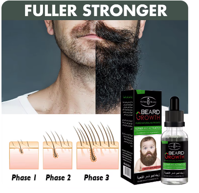 Beard Growth Oil Beard Wax Balm Hair Loss Products Leave-In Conditioner for Groomed Chest Hair Moustache Oil Beard Care 30ml