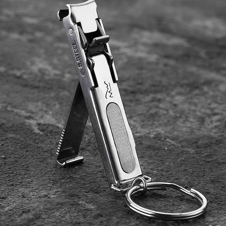 Foldable Ultra-thin Portable Stainless Steel Nail Toe Cutter Trimmer Scissor Manicure Pedicure Tool Fingernail Clipper &
