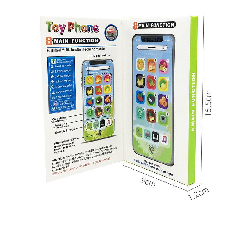 Kids Cellphone Toy Baby Smart Touch Screen Mobile Phone Toys Simulation Learning Machine Mobile Phone Toys Early Education Gifts