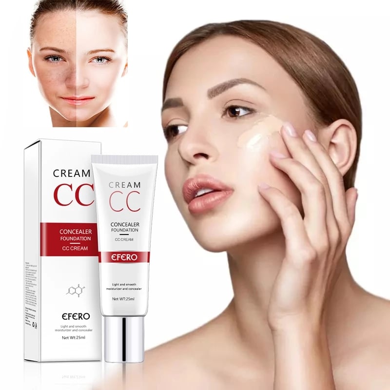 EFERO Fresh and Moist Revitalizing CC Cream Makeup Face Care Base Whitening Compact Foundation Concealer Prevent Bask Skin Care