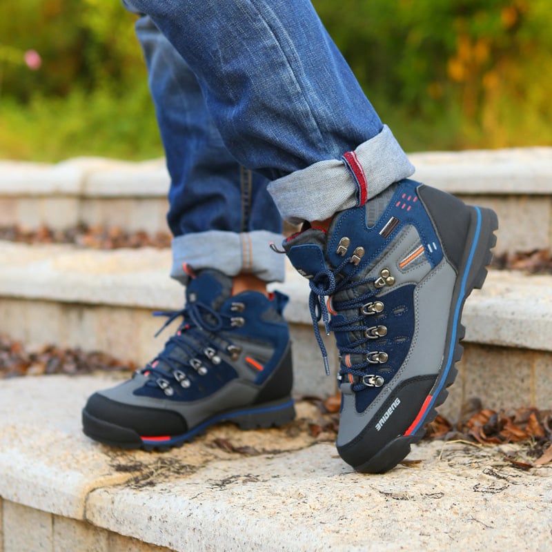 2023 Men Outdoor Ankle Boots Waterproof Sports Shoes Mountain Climbing Classic Footwear Leather Sneakers Hiking Boots Fashion