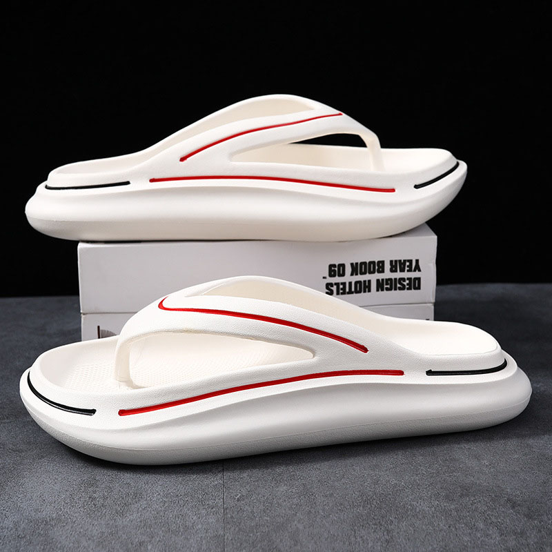 Thong Flip Flops Men Cloud Slippers Summer Shoes Memory Foam Pillow Slides Orthopedic Clip Toe Arch Support Beach Sandals