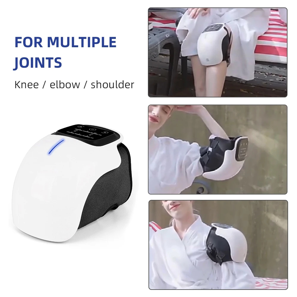 Smart Hot Compress Knee Relaxing Massager Kneecap Treasure Laser Infrared Elbow Shoulder Massager Relive Joint Pain Stiffness