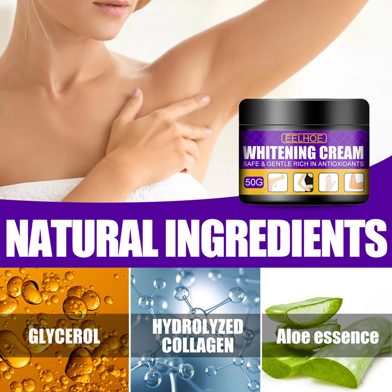 EELHOE skin cream whitens and brightens skin, underarm, knee and elbow moisturizing cream moisturizes skin