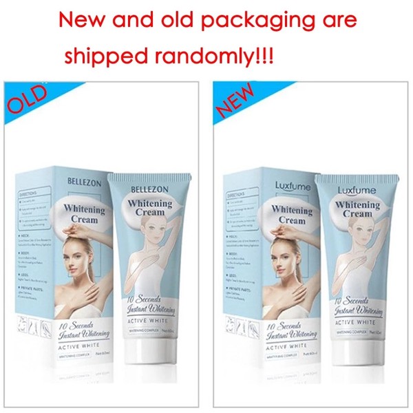 10 Seconds Instant Bellezon Whitening Cream Underarm Armpit Whitening Cream Legs Knees Private Parts Body Whitening Cream 60ml