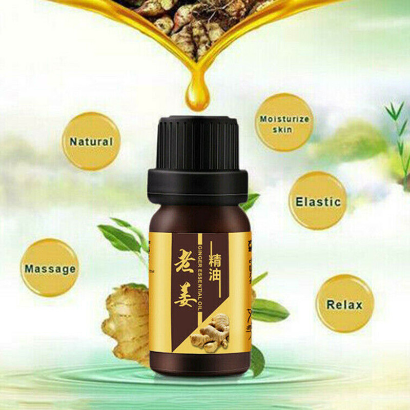 Miracle Ginger Oil Strong Effect Anti-Cellulite Essential Body Wrap Fat Slimming Weight Loss Essential oil 10ml