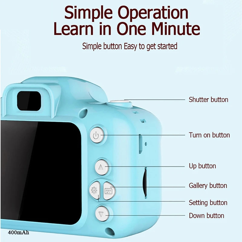 Kids Camera Digital Vintage Camera Photography Video Camera MINI Education Toys For Children Baby Gifts 1080P Camera Christmas