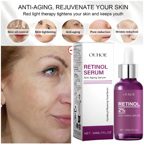 Retinol Remove Wrinkle Face Serum Lift Firming Anti Aging Fade Fine Lines Whitening Brightening Moisturizer Skin Care Cosmetics