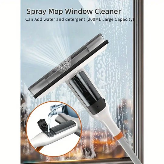 3-in-1 Glass Cleaning Kit with Spray, Wash and Scraper