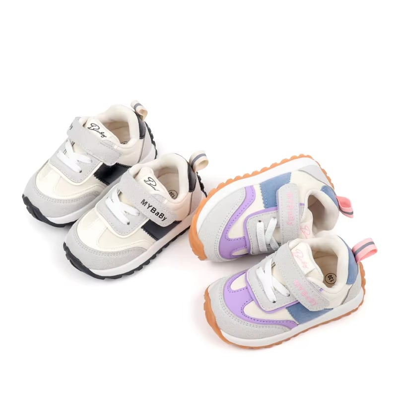 Spring and Autumn Children Casual Sports Shoes Anti Slip Walking Shoes for Girl Boy Cute Baby Prewalker Shoes BM16