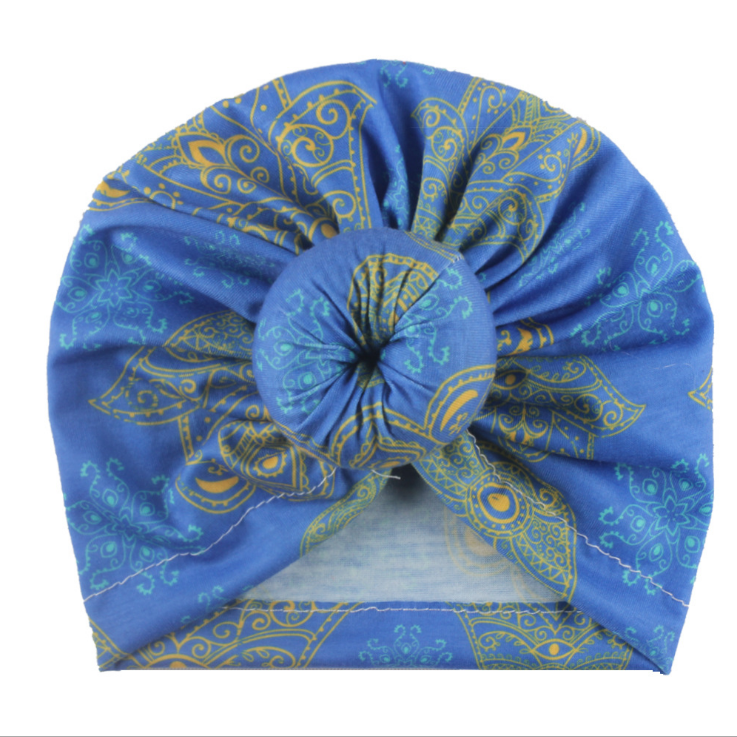 Children's accessories doughnut hat newborn baby ball printed brimless hat