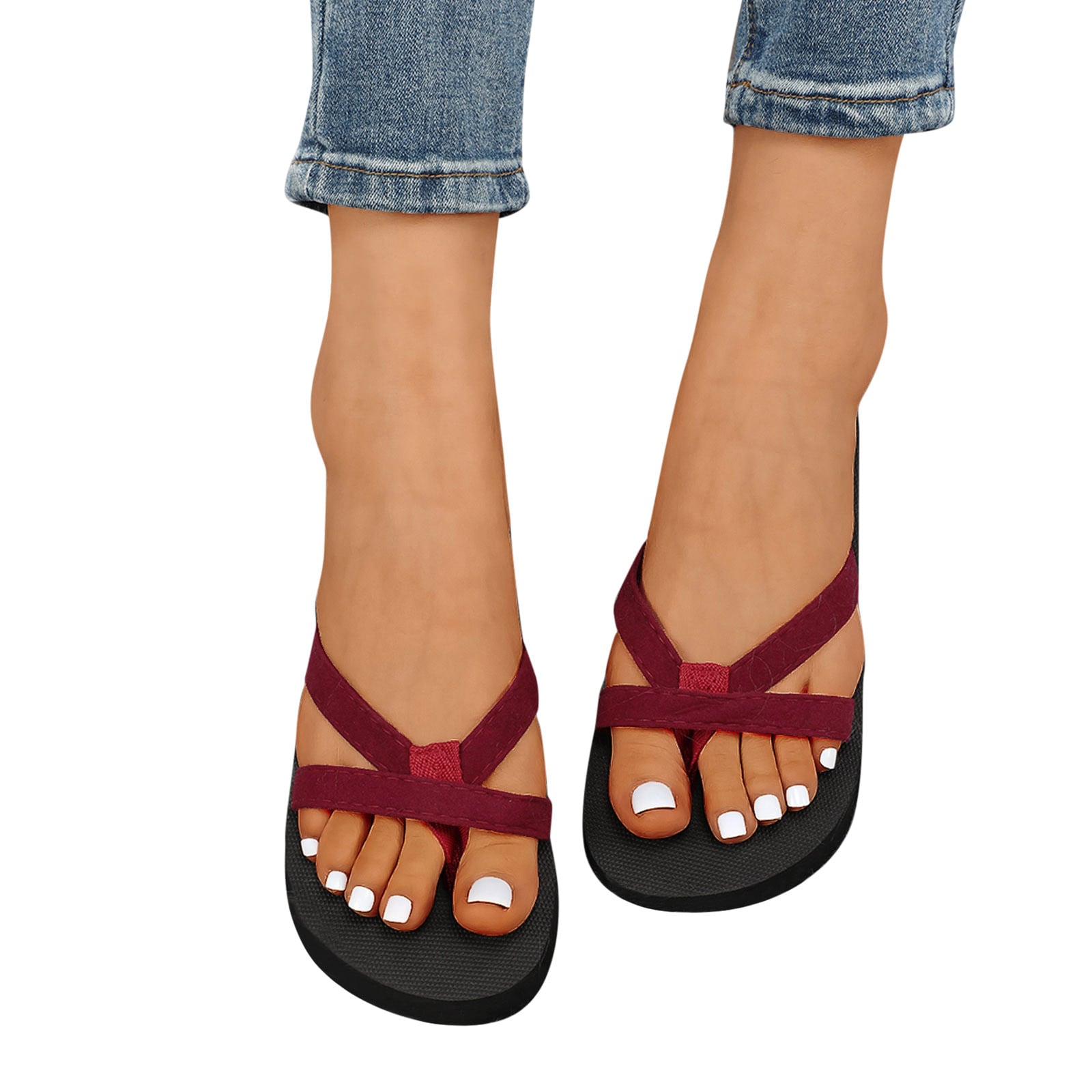 Fashion Slippers Women Summer Outdoor Shoes Flat Open Toe Slippers Summer Casual Fashion Home Basic Sandals Bathroom Slippers