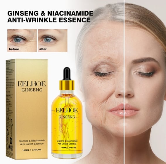 100ml Ginseng Serum Face Moisturizer Dry Skin Moisturizing Lightning Essence Fade Fine Lines Niacinamide Serum Smooth Skin Care