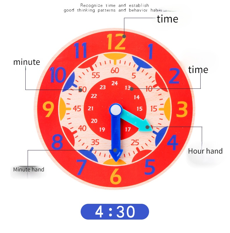 Primary school clock model children's clock mathematics teaching