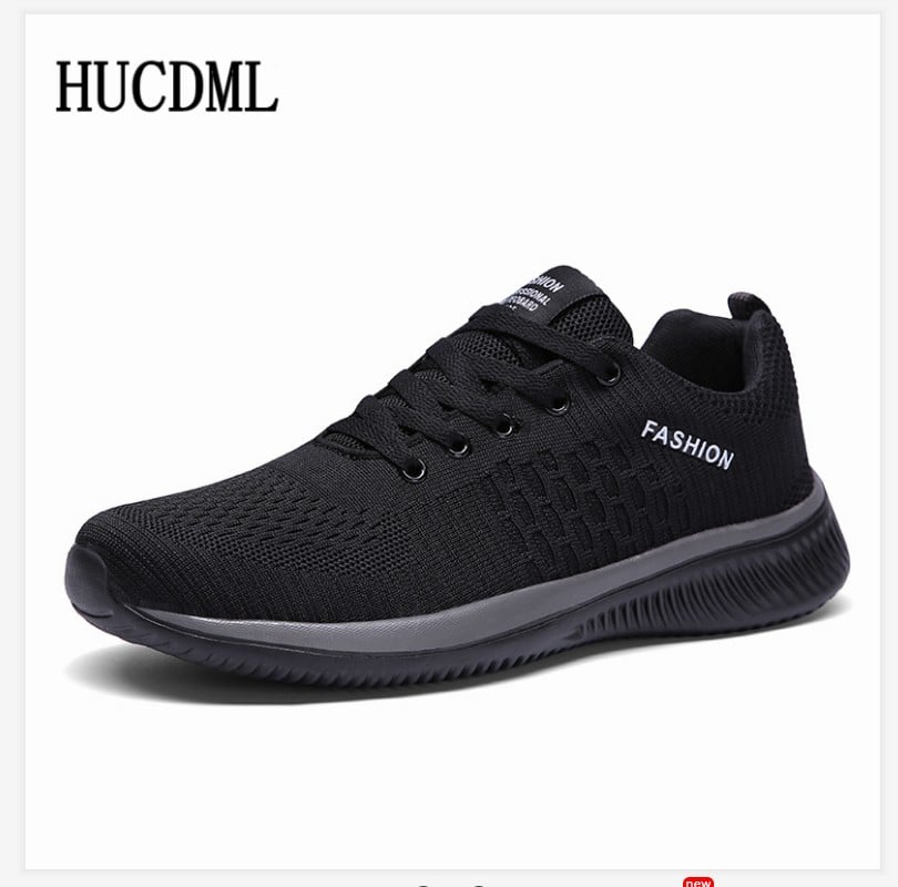 New Men's Casual Shoes Lace Up Comfortable Men's Shoes Ultra Light Flyknit Walking Sneakers Size 39-45