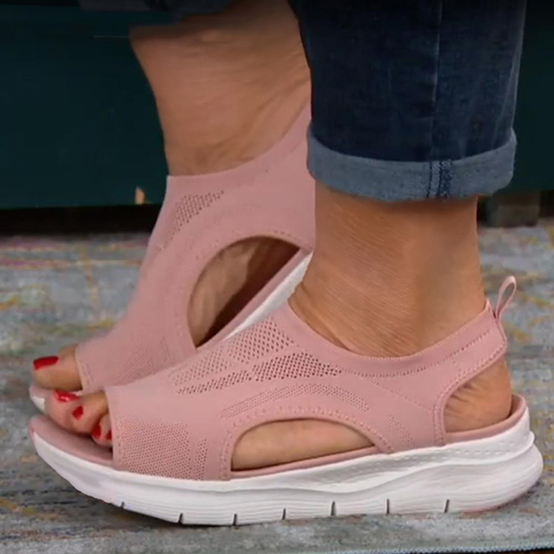 Summer Women Sandals Shoes Soft Heels Sandals Ladies Open Toe Wedges Shoes For Women Casual Shoes Platform SandaliasHeel