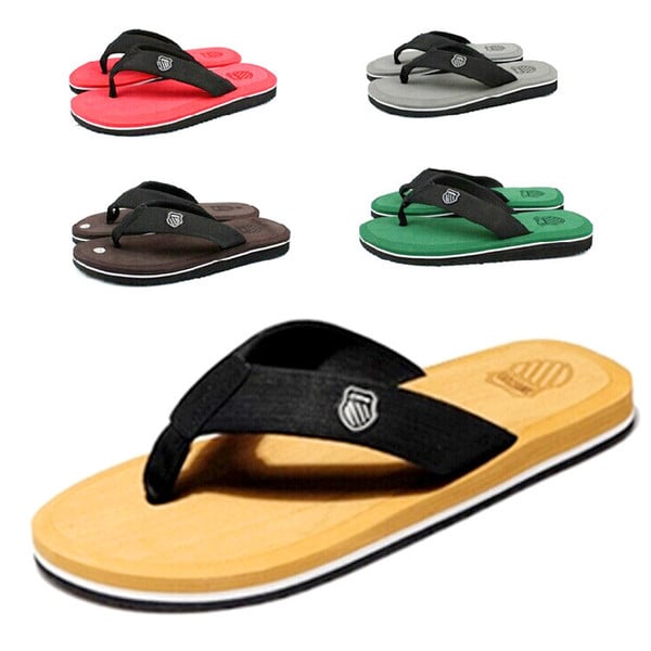 new color striped flip flops beach shoes men's EVA slippers home shoes domestic export XS055