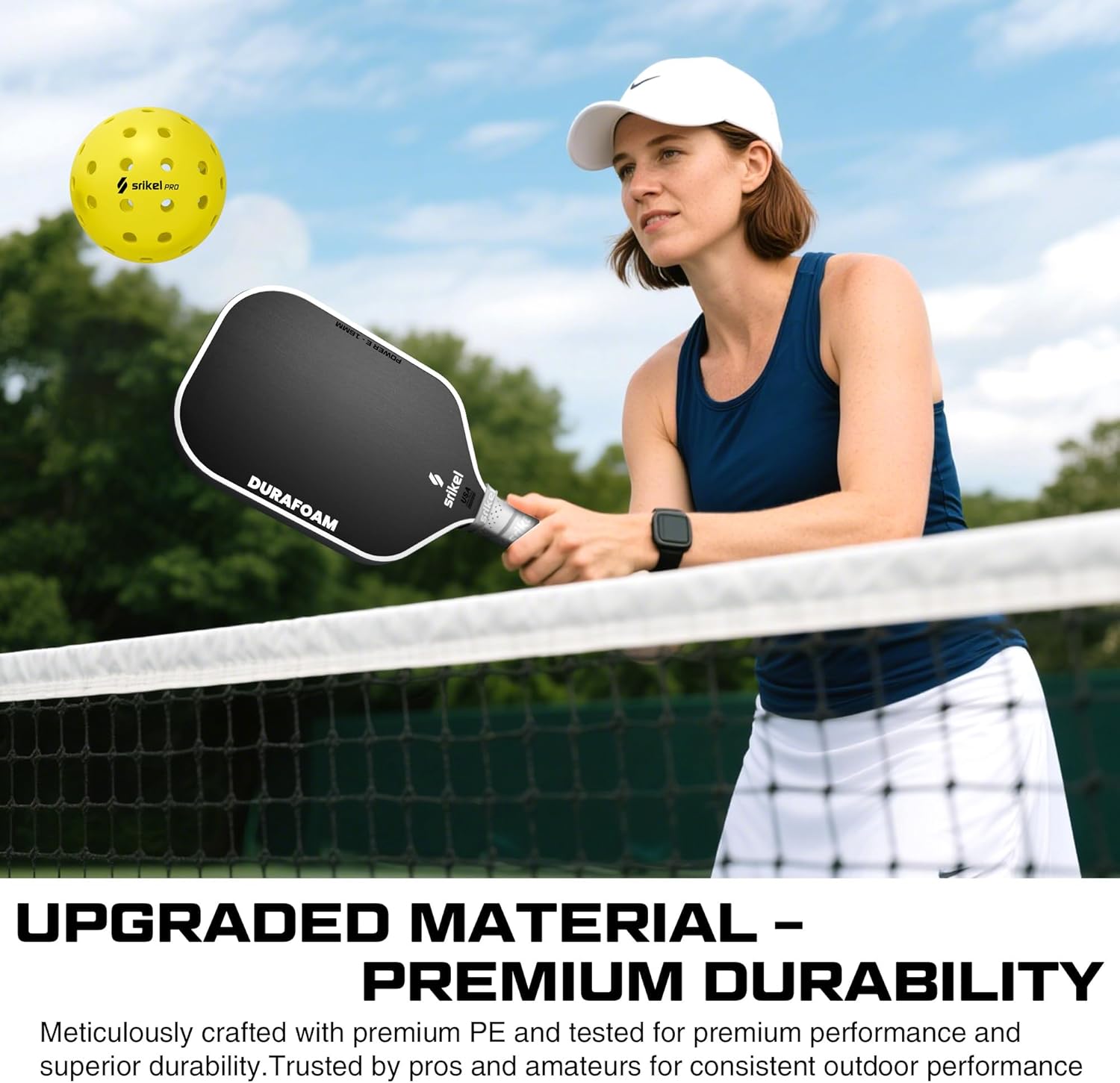 Pickleball Balls-USAPA Approved Outdoor/Indoor Pickleballs,Seamless Roto-Molded Design for Durability,Crack-Resistant 40-Hole Pickle Ball for Beginner