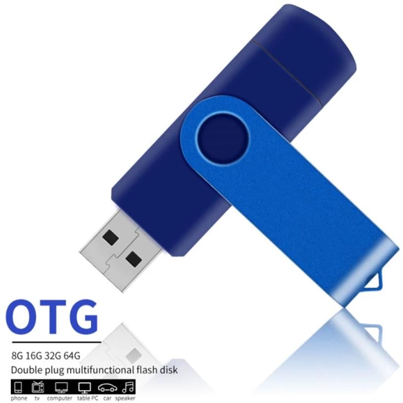 Metal Pen Drive 32GB Cle Usb Flash Drive 64GB 128GB Mini Pendrive 16GB Memoria Usb Stick 8GB Mobile Phone OTG Chiavetta Usb Gift