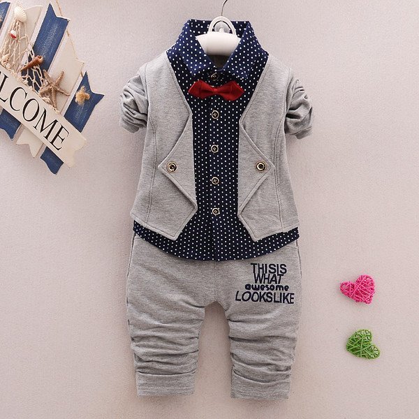Suit For Boys Children Spring Gentleman Denim Suit For Boy Formal Kid Wedding Clothes Elegant Boy Evening Clothing Party