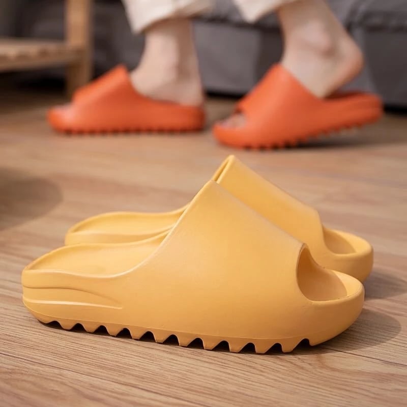 Women Couple Thicken Summer Slippers Home Solid Color Indoor Bathing Shoes