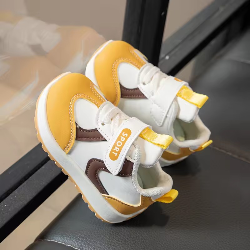 1Pair New children's sports shoes with breathable soft soles for girls and babies, functional boys' sports shoes for children