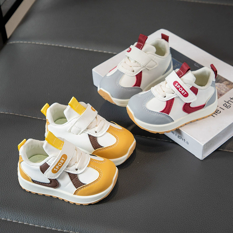 1Pair New children's sports shoes with breathable soft soles for girls and babies, functional boys' sports shoes for children