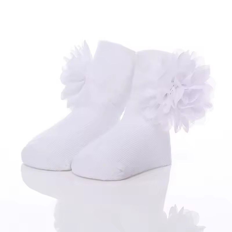 New Fashion Flowers Lace Baby Socks Newborn Cotton Baby Girls Sock Cute Toddler Girl Socks Princess Socks One Size Hot Selling L