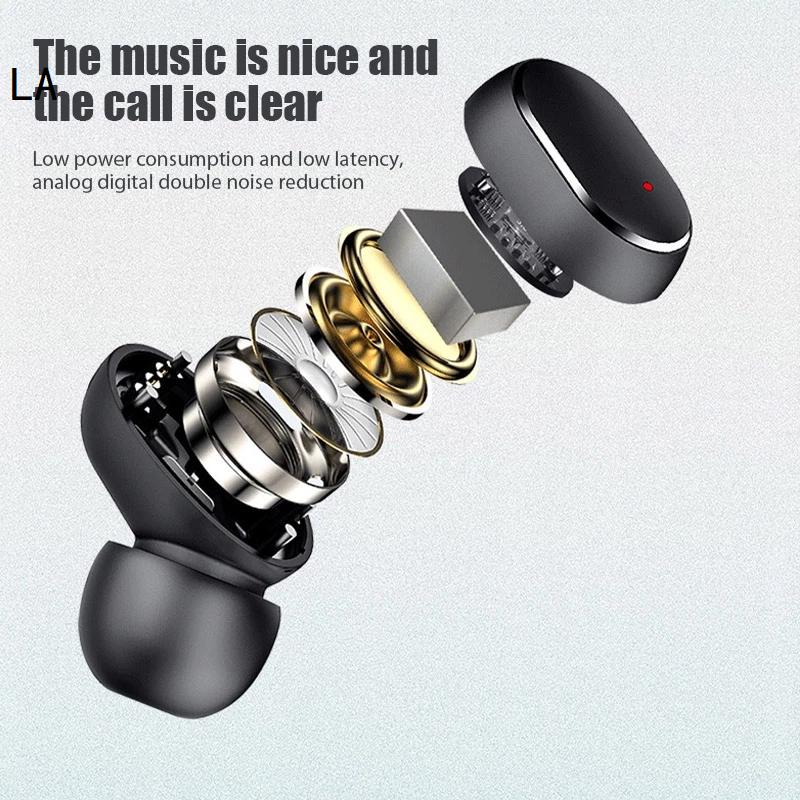 E6S TWS Bluetooth 5.0 Headphones True Wireless Earbuds In Ear Handsfree Stereo Earphones Sports Waterproof Headset with Mic