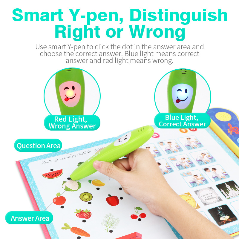 English Learning Electronic Book Machine With Smart Pen Early Educational Book interactive toys kids language learning toy