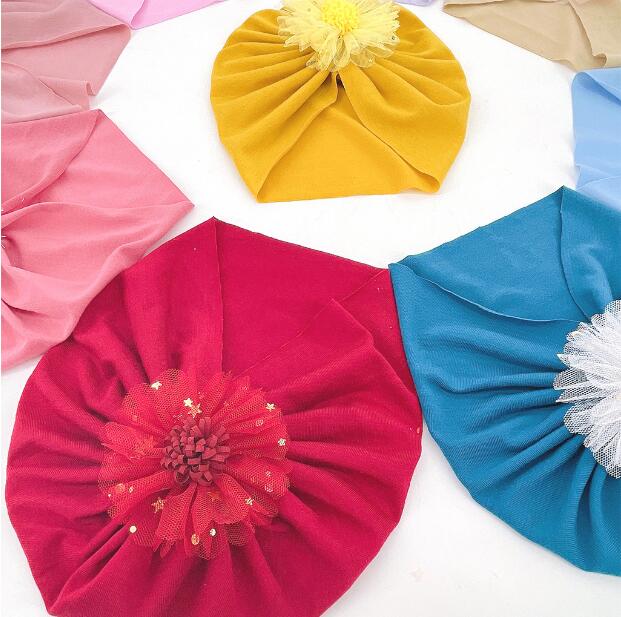 New children's boundless thin breathable HAT baby plain Scarf Hat Baby Hat