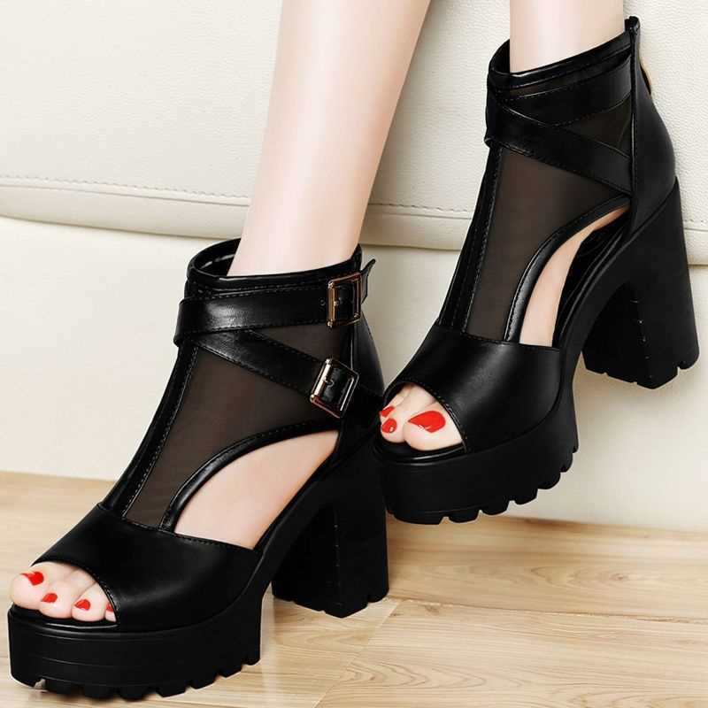 New Women's Thick Heel Waterproof Platform Sandals