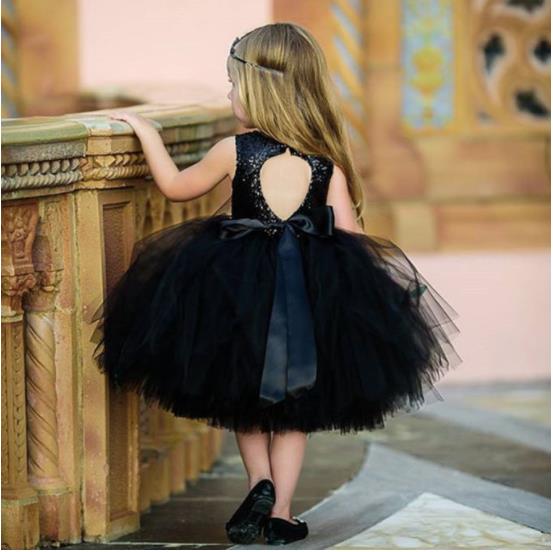 Princess Kids Baby Dress For Girls Fancy Wedding Dress Sleeveless Sequins Party Birthday Baptism Dress For Girl Summer Dresses