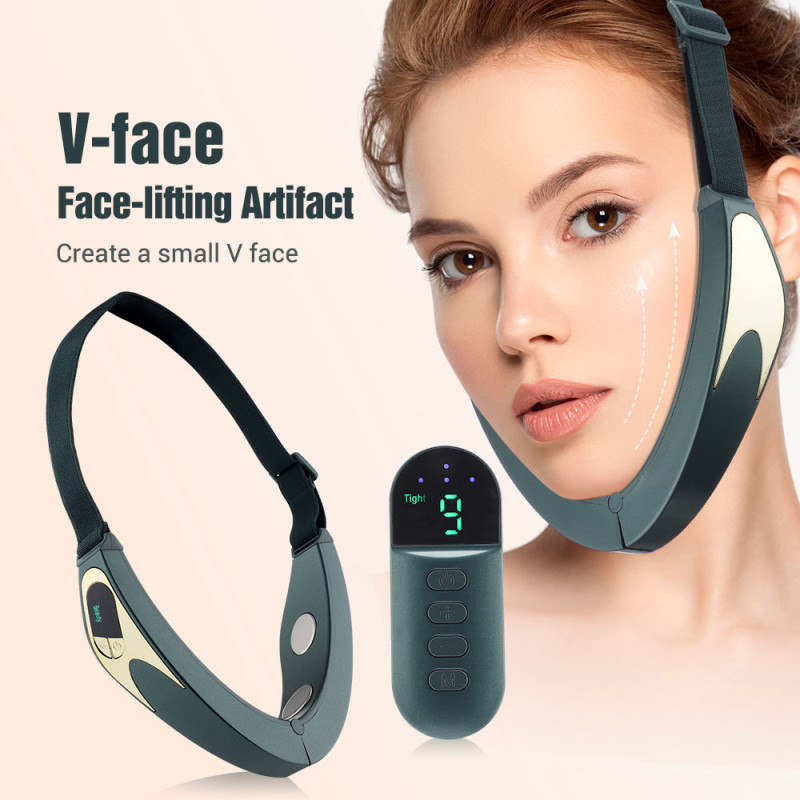 Cross border hot compress wireless remote control face slimming and skin rejuvenation intelligent face slimming device EMS micro