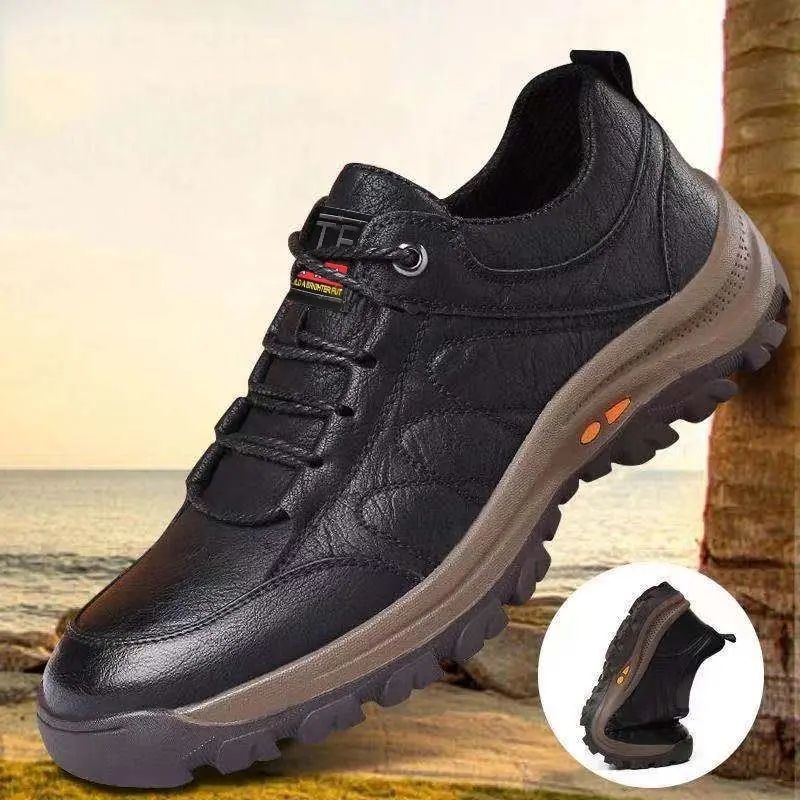 Winter Shoes for Men Pu Leather Warm Thick Sole Shoe Safety Wear-Resistant Outdoor Sports Men Casual Shoe Zapatillas Hombre