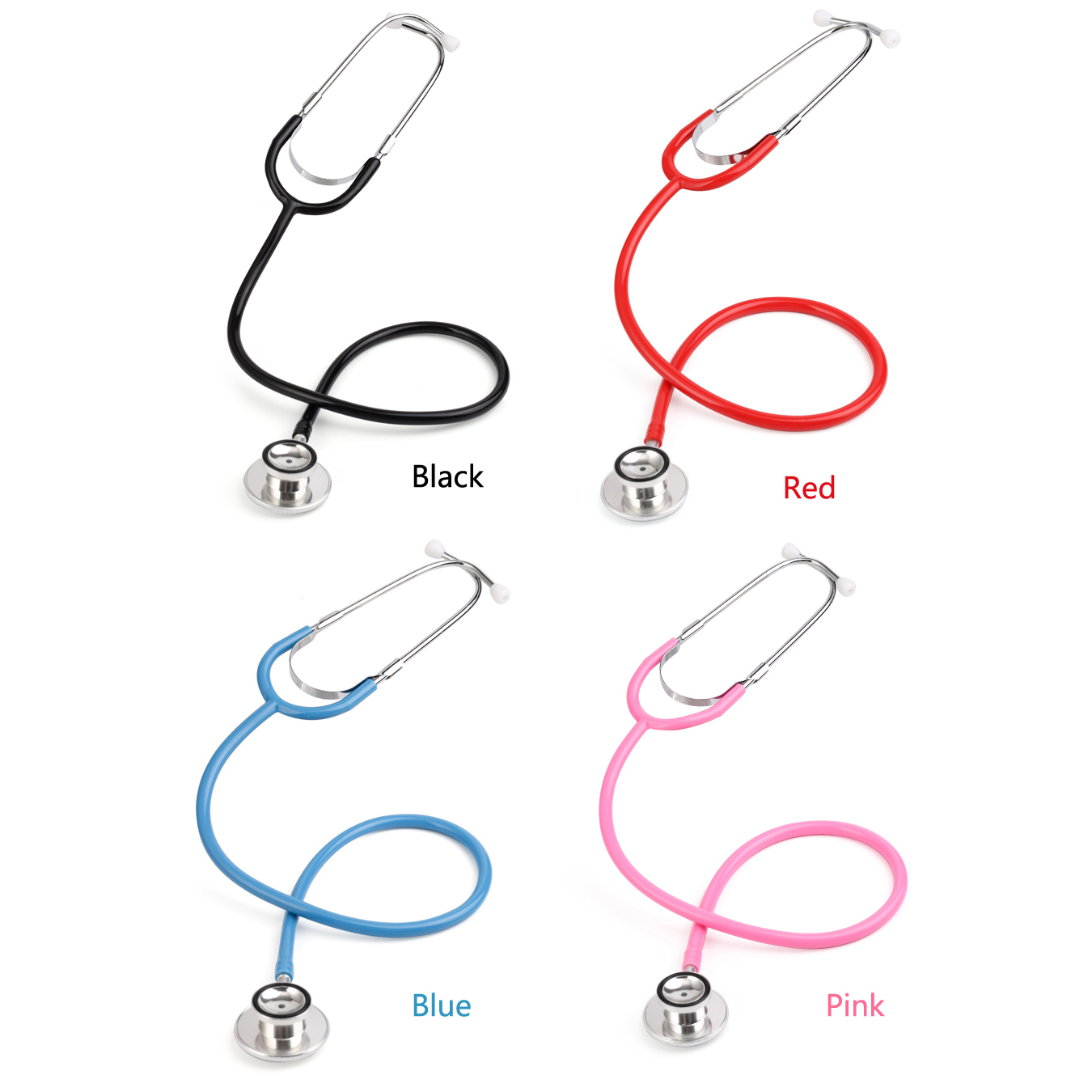 Portable Dual Head Stethoscope Doctor Medical Stethoscope Professional Cardiology Medical Equipment Device Student Vet Nurse