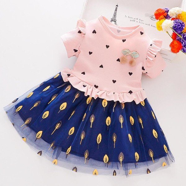 Summer Cute Toddler Baby Girls Dress Flower Fairy Princess Costume For Children Christmas Dresses Clothes