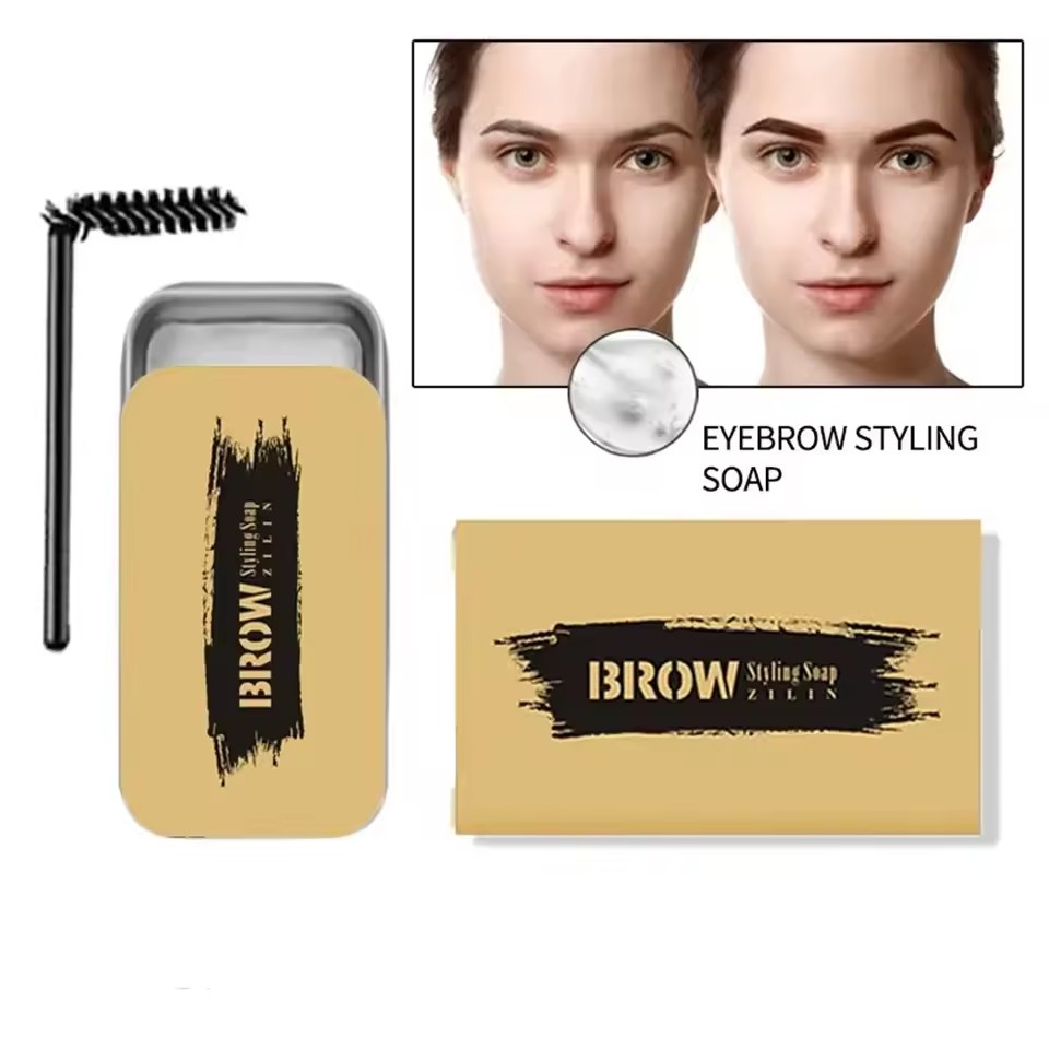 1PC Eyebrow Styling Cream Waterproof Quick-drying Makeup Eyebrow Sculpt Soap Natural Wild Brow Pomade Setting Gel Wax Cosmetics